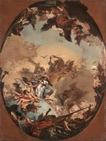 Plafond de l'église de la Pietà par Tiepolo